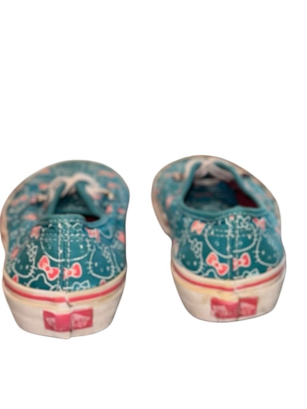 Vans x Hello Kitty Authentic Sneakers Women’s 6.5 Blue Pink Canvas Shoes - Picture 6 of 8